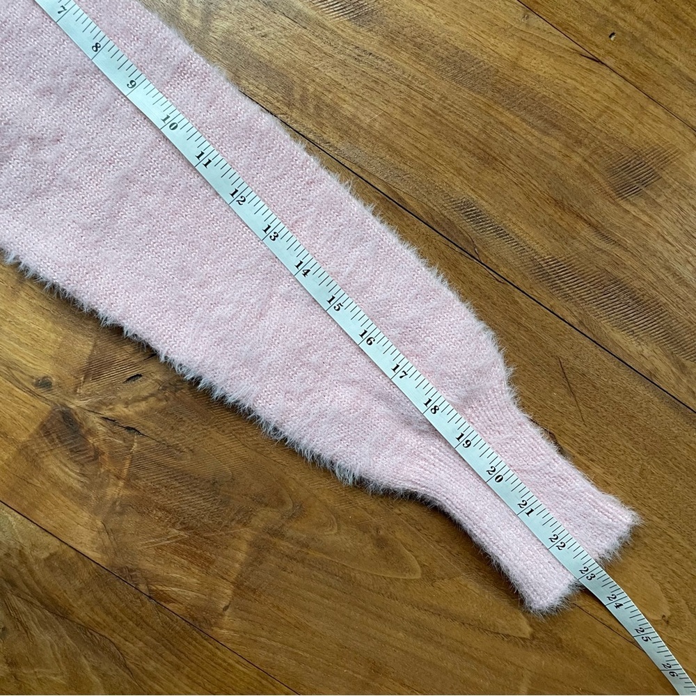 For Love & Lemons Josie Soft Fluffy Pink Bow Cardigan Sweater size small NWT - Picture 12 of 14
